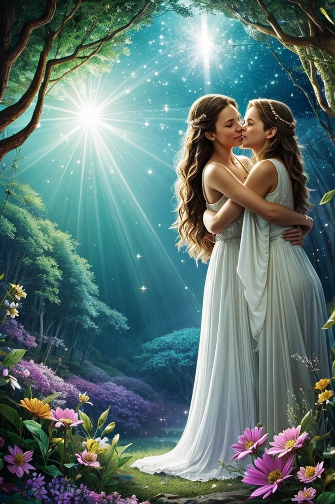 Finally, they reached a cavern where the Heart of Everwood shimmered in a radiant glow. Sparkle gently touched the crystal, and a wave of energy flowed through her horn, spreading across the entire forest. Flowers bloomed brighter, birds sang sweeter, and the air filled with the scent of magic.
"Thank you, Sparkle," Twinkle said, hugging her friend. "You've saved Everwood once again."