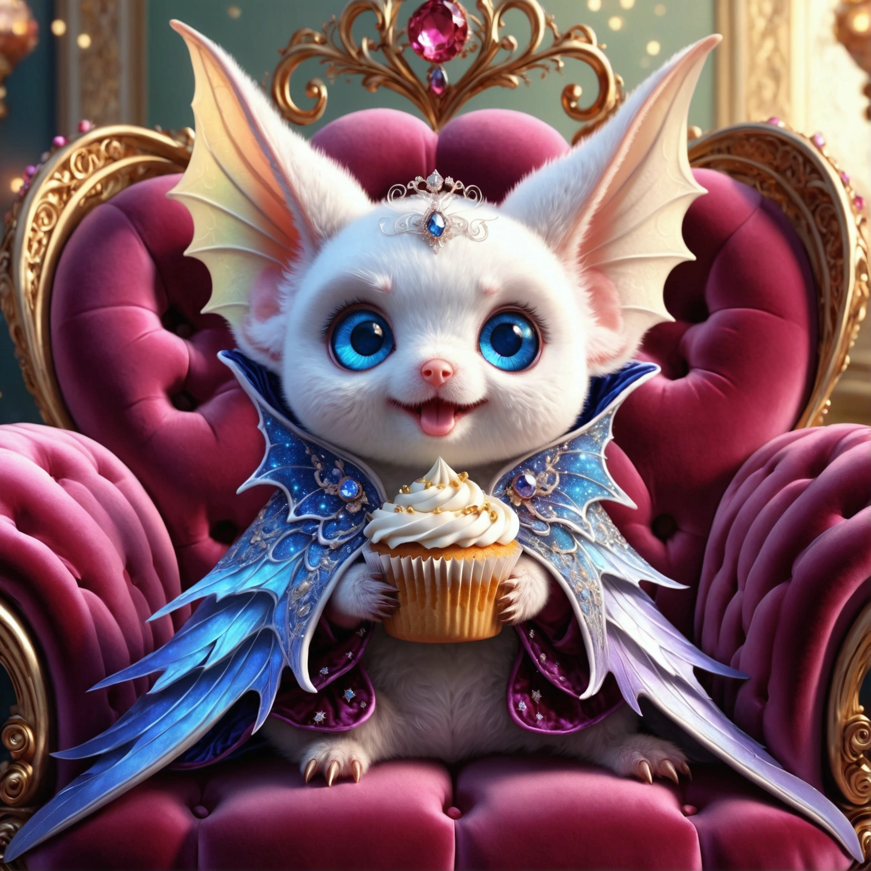 Lying tiger in gleaming ornate armor.