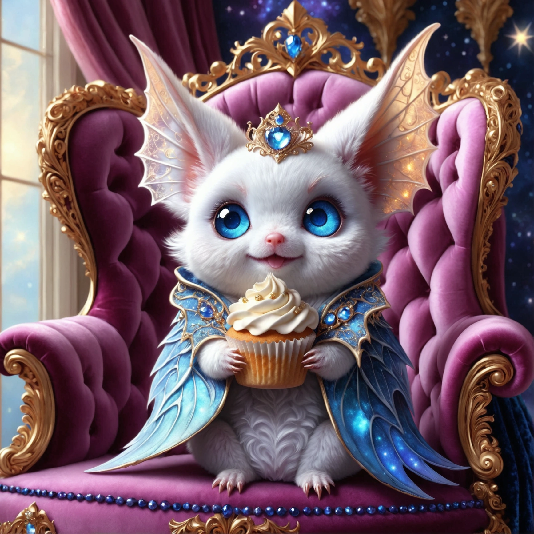 Lying tiger in gleaming ornate armor.
