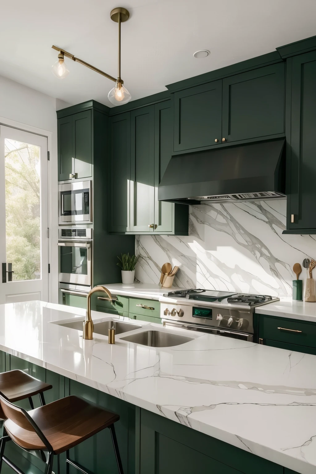 ((best qualityer)), ((work of art)), (detailded), put the green color in place of the white countertop