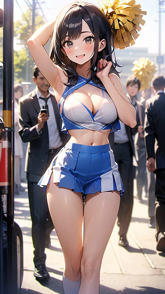 (solo), (1 skinny cheerleader rooting for viewer), (violently bouncing large breasts:1.2), cleavage, (dancing violently:1.2), shaking chest, open legs, lifting own leg up, BREAK, (short cheer uniform), sleeveless, bared stomach, flapping too short skirt. show off thigh gap, long skinny legs, bared legs, nsfw, orgasm, heavy breathing, pussy juice,
กระโปรง เปิด มองเห็น กางเกงใน, กางเกงในสีขาว, camel toe, เปิดกระโปรง โชว์กางเกงใน, ชุดรัดรูป,