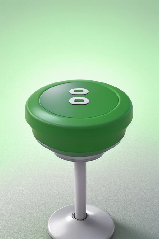 BUTTON YES on TABLE, green button color, white text " YES "