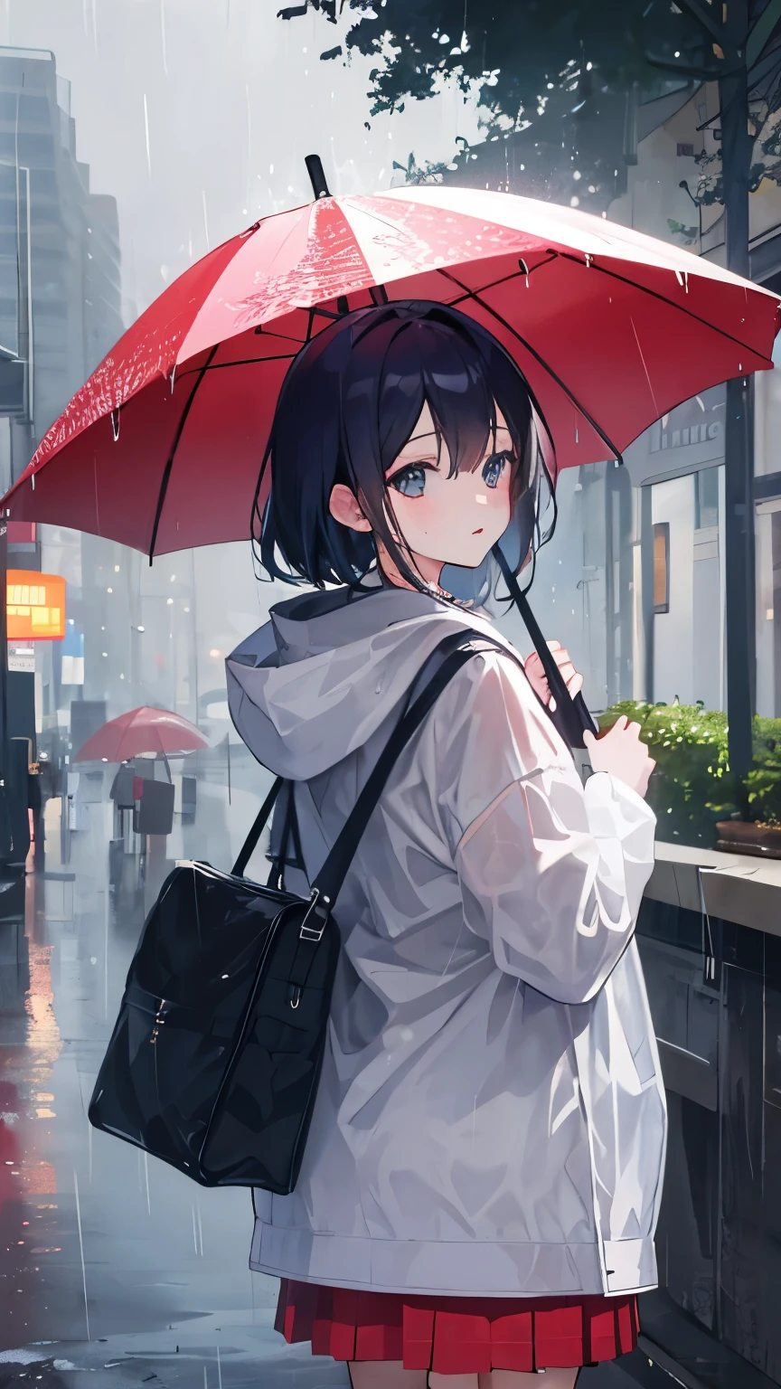 rainy days,Kizi,umbrellas,Turn Back,girl