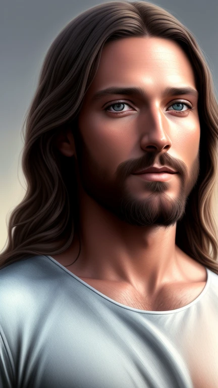 jesus com um lenço na cabeça, Retrato de jesus Cristo, jesus Cristo, jesus de Nazaré, rosto de jesus, Vestido como jesus Cristo, jesus, handsome stunning realistic, digitally painted, the lord and savior, greg olsen, handsome man, Digital oil painting with airbrush, gorgeous digital painting, handsome man, beautiful digital painting, Christian art, ultra realistic digital painting