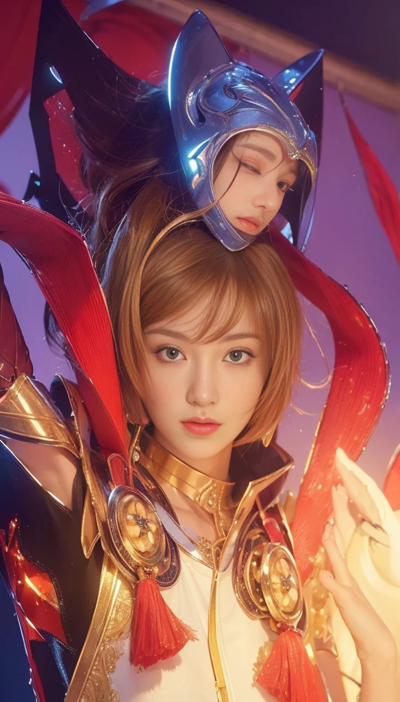 ((Best quality, 8k, Masterpiece : 1.3)), upper bod y, Sharp focus : 1.2, Beautiful woman with perfe ct figure, Highly detailed facial and skin textur e, Detailed eyes, Double eyelids, Interior view, f erpect lighting, Glowing skin,