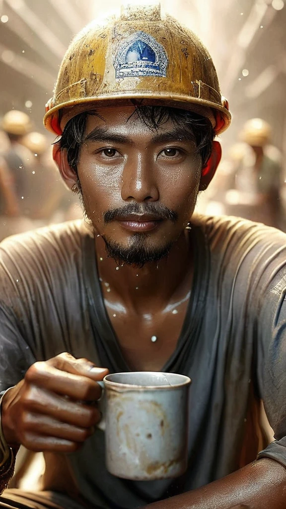 Enhance, hyper realistik , Indonesia man