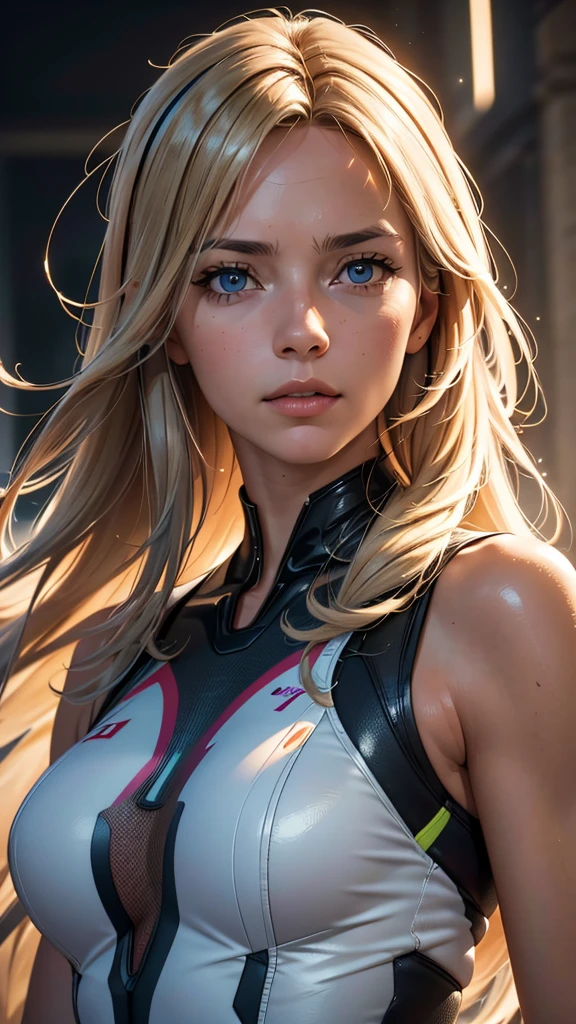 Jutta Leerdam, dutch, long  hair, ultra-realistic image, perfect symmetry, vibrant and clear, dynamic view, high level of detail and definition, 1200 PPI – Photographic resolution with greater color realism, hyperrealisti, high fidelity, cinematic, 8K UHD image resolution.