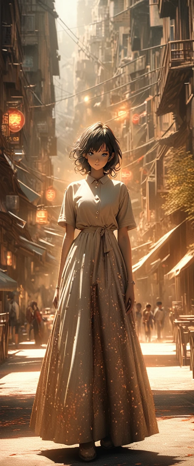 Fashion beautiful female model,Canon EOS R5,Photo effects,Graininess,Glowing Effects,Super Fine,Ultra-realistic,Real light and shadow contrast,True ray tracing,True light falloff,True light reflection,Poodlepunk,Snapshot aesthetic style , High Saturation,CG Art, Beautiful anime scene, Anime Landscape, Detailed scenery, , Enhance Details