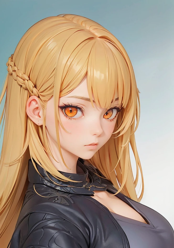 style of Tsutomu Nihei,(incredibly absurdres, (high resolution:1.18), intricate detail, (masterpiece:1.1), (highest quality:1.1), absurdres),(1girl, portrait, white hair, orange eyes, long hair, detailed eyes),