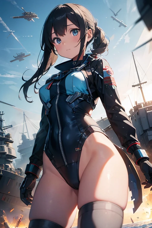 Blue Wing,MECA Girl,MECA,robot,droid,human_no,masterpiece,best quality,super detailed,super fine illustration,8k,detailed background,Break background on battleship,detailed background,