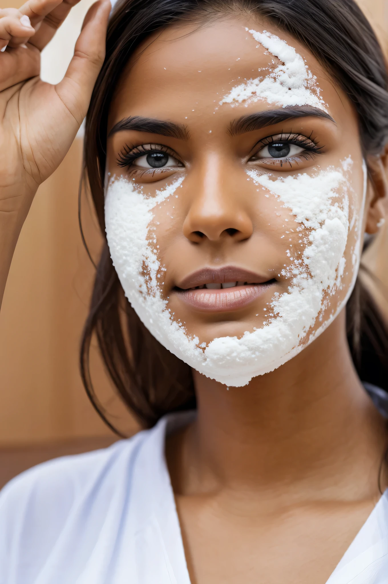 Baking soda on the face