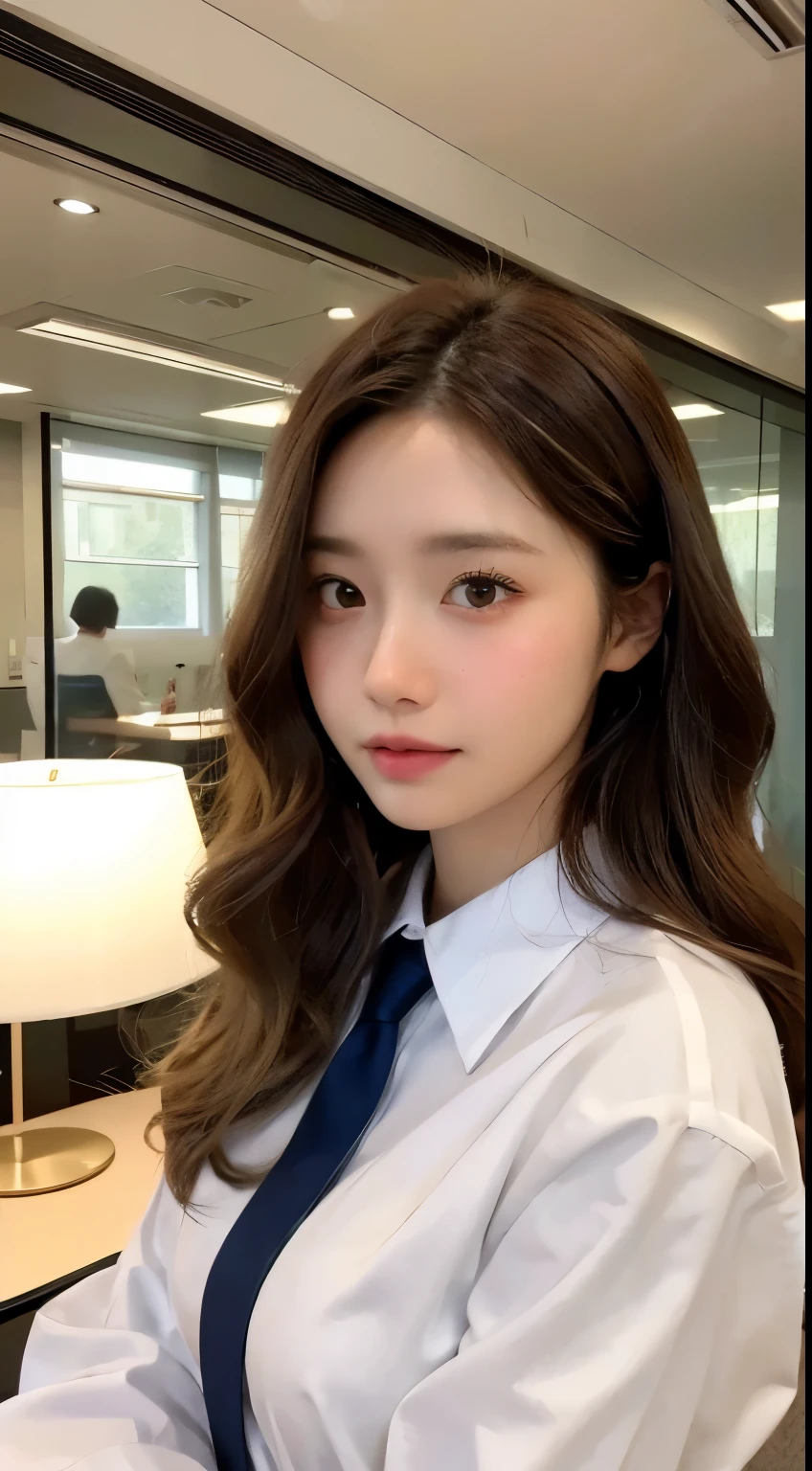- [ ] realistic:1.37, table top, best quality, RAW photos, absurd, nffsw, 1 girl, wavy hair, brown hair , looking at viewer, In a large conference room in an office in Tokyo's High Tower office building ,Tokyo Tower,intricate details, detailed background, detailed skin, pore, highest resolution, nffsw , Presentation to 10 men , beautiful model, soft light on the face,Japanese_modeled , medium chest, With a 30-year-old woman ,((white uniform shirt))
