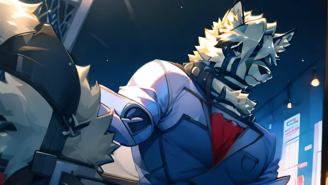 Furui White Wolf beautiful highlights handsome