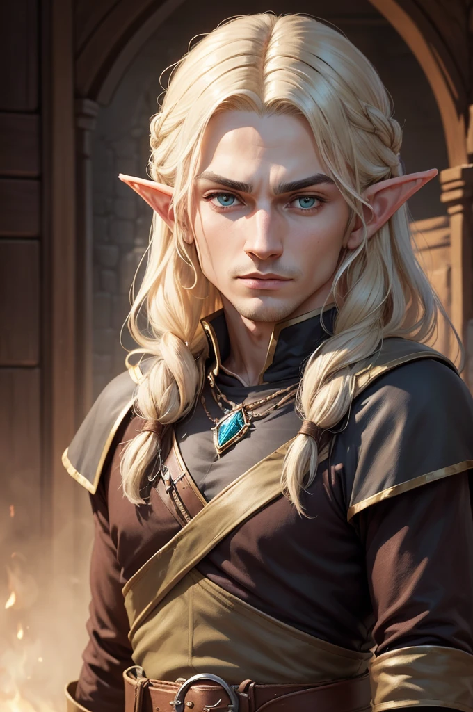 ((better resolution, a high resolution, Film photo, Portrait of an Adventurer, professional portrait, Role playing game character poster, like the heroes of Dungeons and Dragons)), есть man с рыжими волосами и зеленой рубашкой, портрет мужчины-half-elfа, Портрет молодого волшебника-half-elfа, man-эльф, man-эльф-рейнджер, half-elf, man, epic portrait in the role-playing game genre, symmetrical portrait fantasy role-playing game,, dnd character portrait, dnd character portrait в полный рост, elf portrait