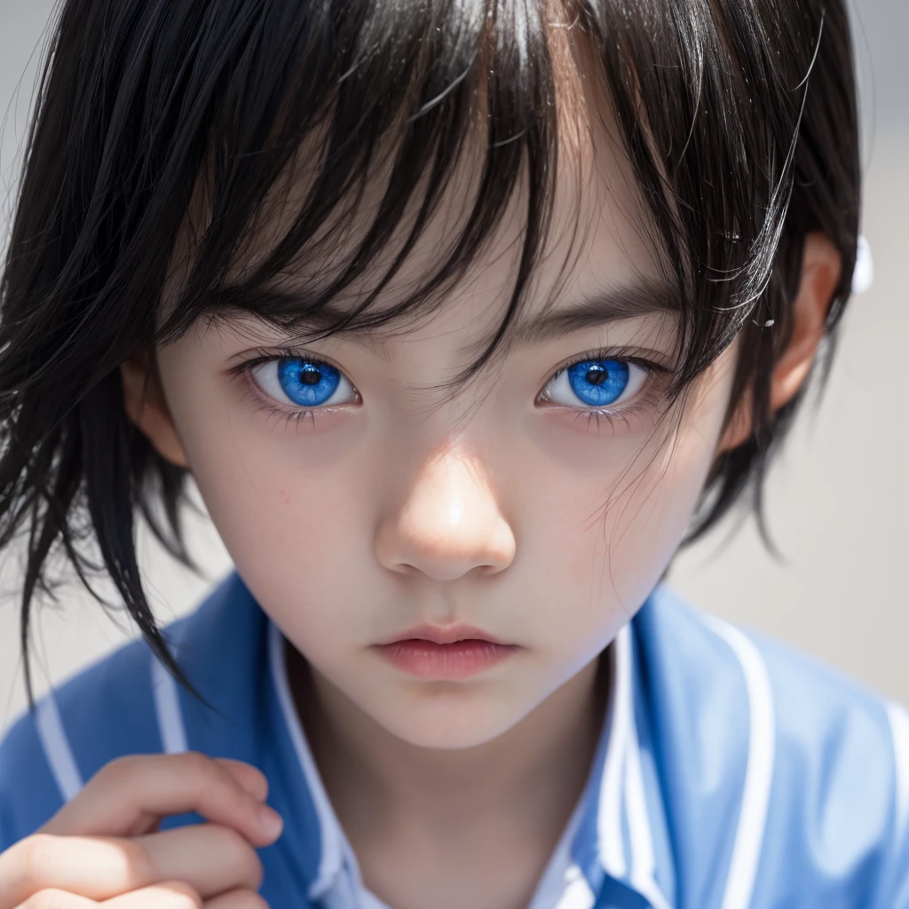 masterpiece,high quality,1 boy,black hair,blue eyes,focus face.