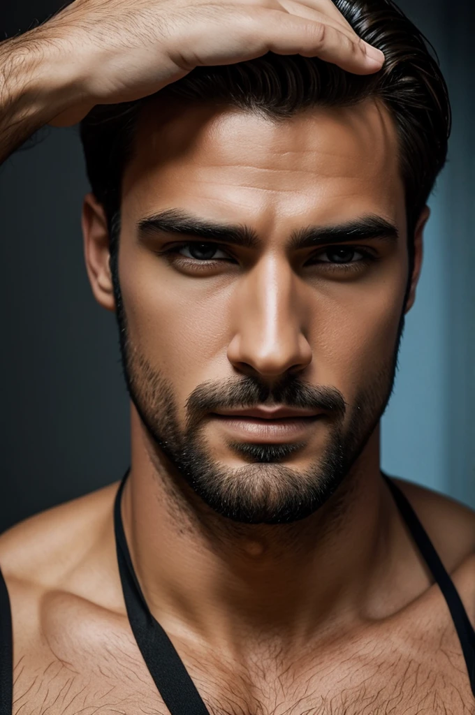 Create an image of a handsome mascular man