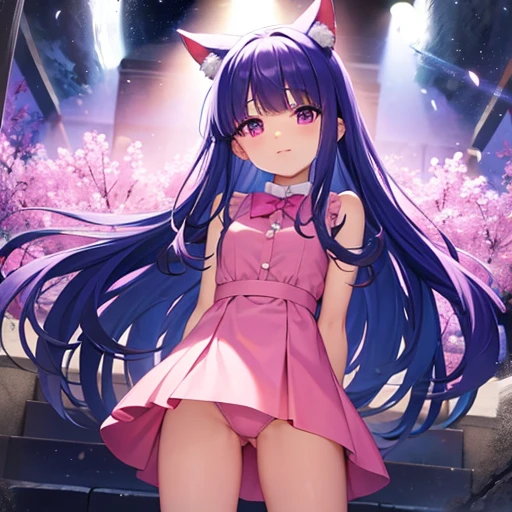 furude rika dress legs pink behind the back