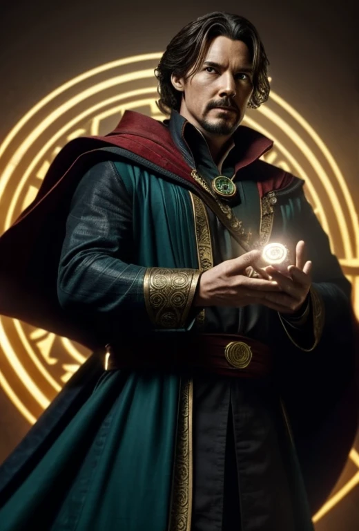 The Eye of Agamotto is a powerful magical artifact from Marvel Comics, particularly associated with Doctor Strange. Here's a brief overview of its significance and capabilities:

1. **Origin**: The Eye of Agamotto is named after Agamotto, one of the three mystical beings known as the Vishanti. It was created by Agamotto himself and is often depicted as a relic passed down to various Sorcerers Supreme, including Doctor Strange.

2. **Appearance**: Typically, the Eye of Agamotto appears as a golden amulet with an ornate design and a central, eye-like gem. In the Marvel Cinematic Universe (MCU), it has been portrayed as a locket that opens to reveal a glowing, green gem.

3. **Powers**:
   - **Mystic Abilities**: The Eye grants its wielder numerous magical abilities, including the ability to see through illusions, peer into different dimensions, and perceive the truth.
   - **Time Manipulation**: In the MCU, the Eye houses the Time Stone, one of the six Infinity Stones, giving it the power to manipulate time. This includes reversing or accelerating events, creating time loops, and seeing into possible futures.
   - **Protection**: It can shield its user from various magical and physical threats.
   - **Telepathy**: The Eye can be used for telepathic communication and mind control.

4. **Role in Marvel Universe**: The Eye of Agamotto is a key element in many Doctor Strange storylines, both in the comics and films. It serves as a symbol of his status as the Sorcerer Supreme and is a vital tool in his defense against mystical threats.

In essence, the Eye of Agamotto is one of the most powerful and versatile artifacts in the Marvel Universe, embodying the immense magical legacy of Doctor Strange.
