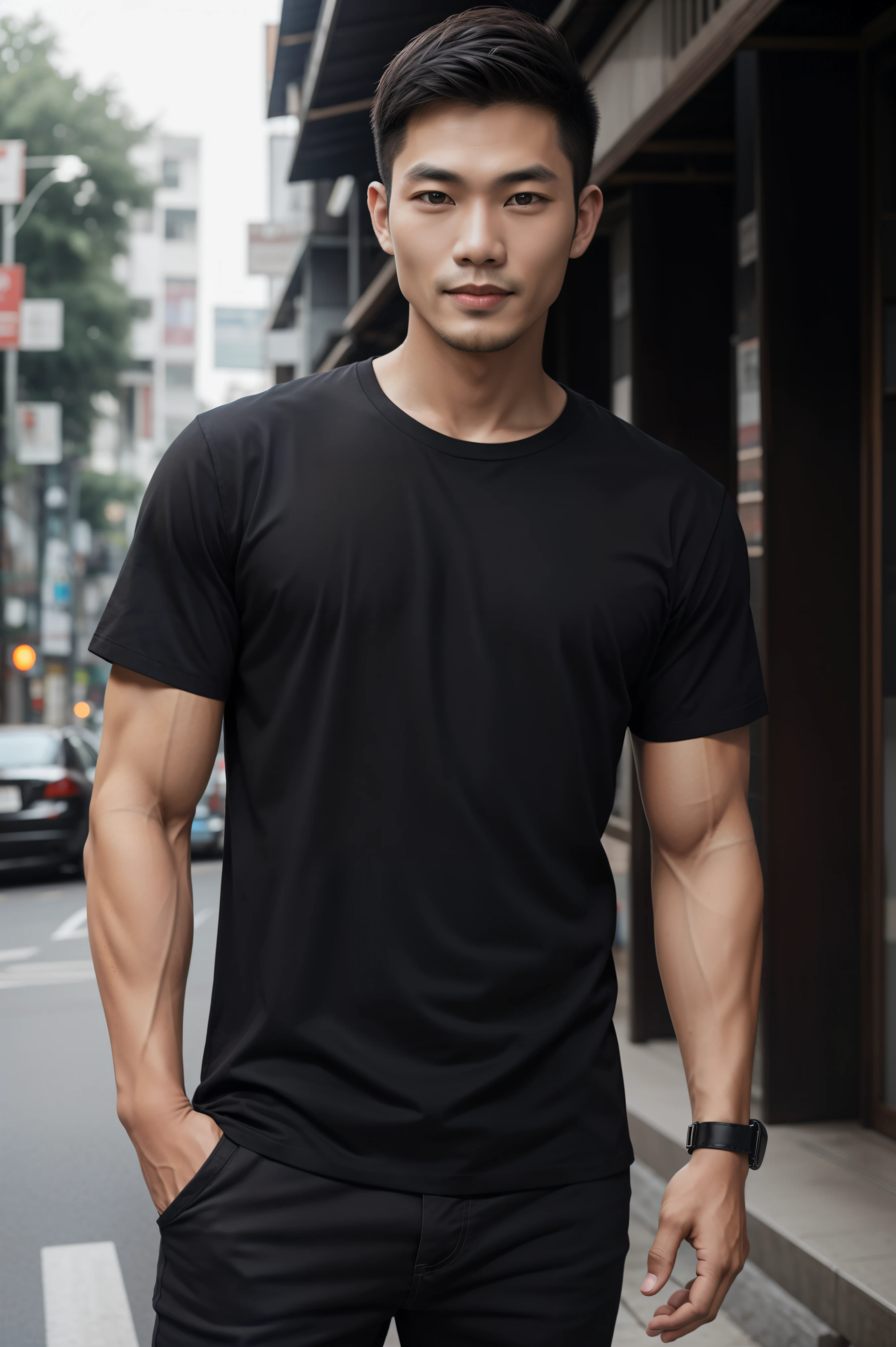realisitic , THAI, bet ,loose black shirt