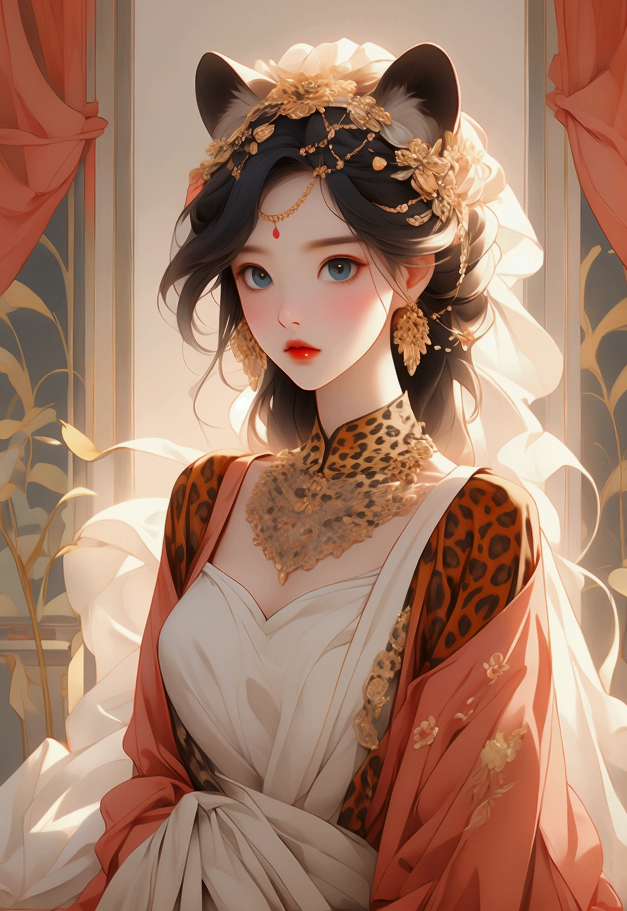 half leopard girl