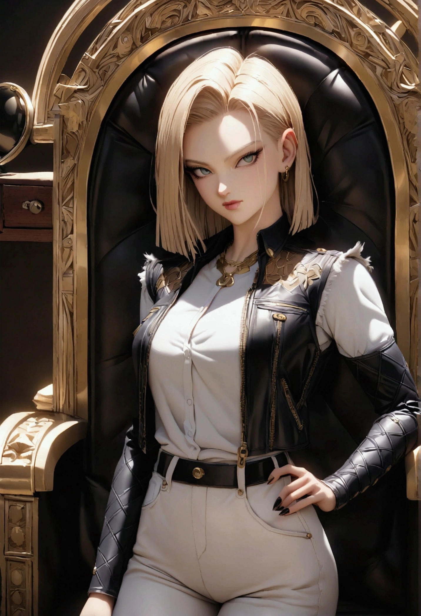 Create a sexy version of Android 18 from Dragon Ball