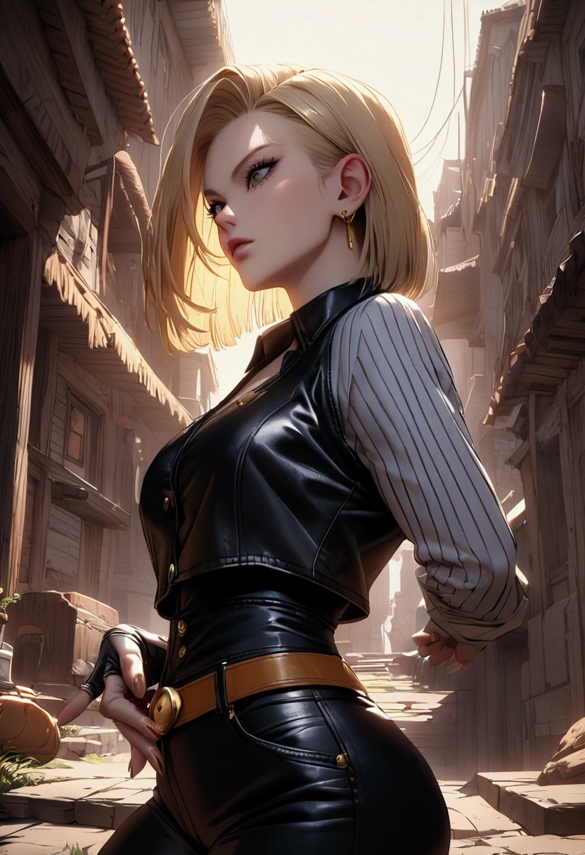 Create a sexy version of Android 18 from Dragon Ball