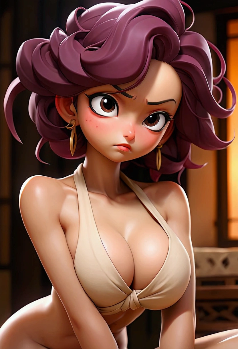 draw yuri from the anime oni chi chi ????? and excited