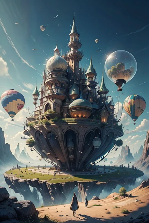 A fantasy world based on baloons