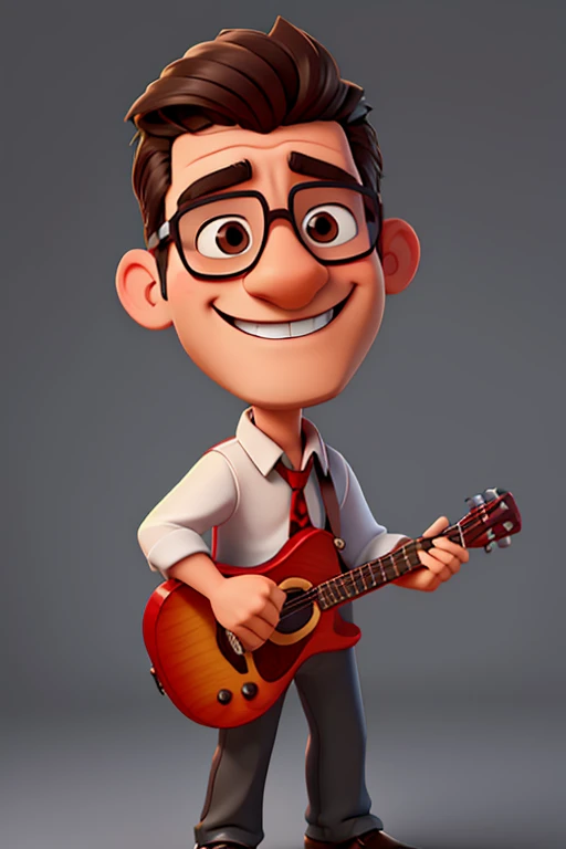 cartoon of a man with glasses holding a guitar and smiling, in cartoon style, cartoon artstyle, caricature!!!, toon rendering, digital art cartoon, !!! very coherent!!! vector art, cartoon digital art, cartoon portrait, cartoon image, 2 d cartoon, 2d cartoon, caricatural, cel shaded!!!, cartoon character, cartoon still, charicature, edd, 8k