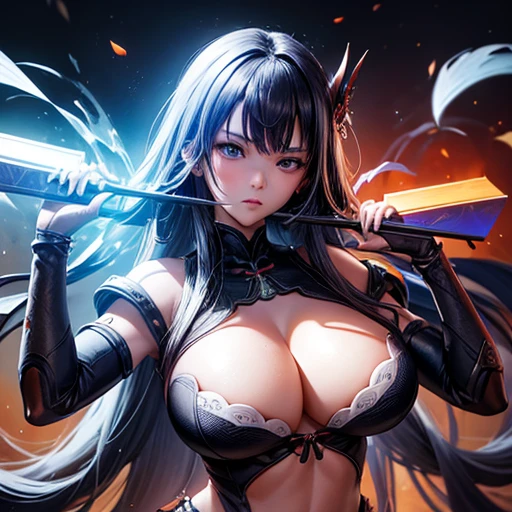 Beautiful abstract t-shirt design, Topics on pixiv, Anime Photorealistic Style, High Quality Vectors, Beautiful busty Shogun Raiden in revealing lingerie, Genshin Impact, Final Fantasy, Large tears, Curvaceous but slender, Dynamic pose, Diablo style isometric view, She is covered in body oil, View your viewers, BDSM, Naughty, transformation, Fascinating, Balanced Design, Perfect composition, Innovative graphic design using advanced machine learning and data science, Professional Quality, High resolution, 8k