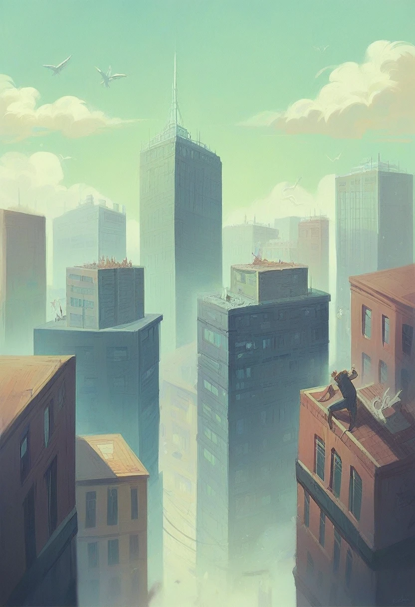 Make a city falling apart ((detailed)) ((realisitic)) ((half dream core))