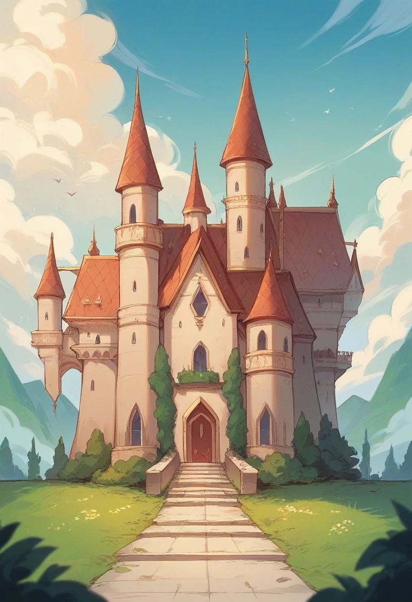 Happy marriage in a castle