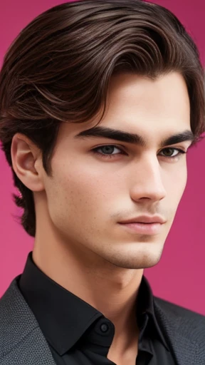 A young handsome Abravanell man focus on face