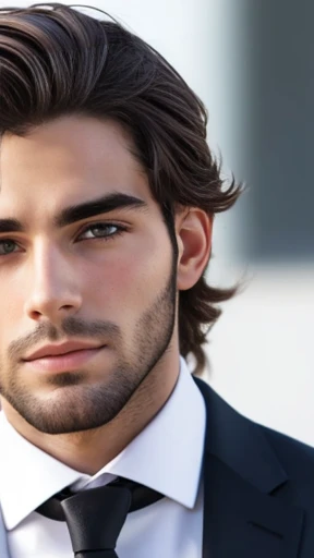 A young handsome Hebrew man focus on face