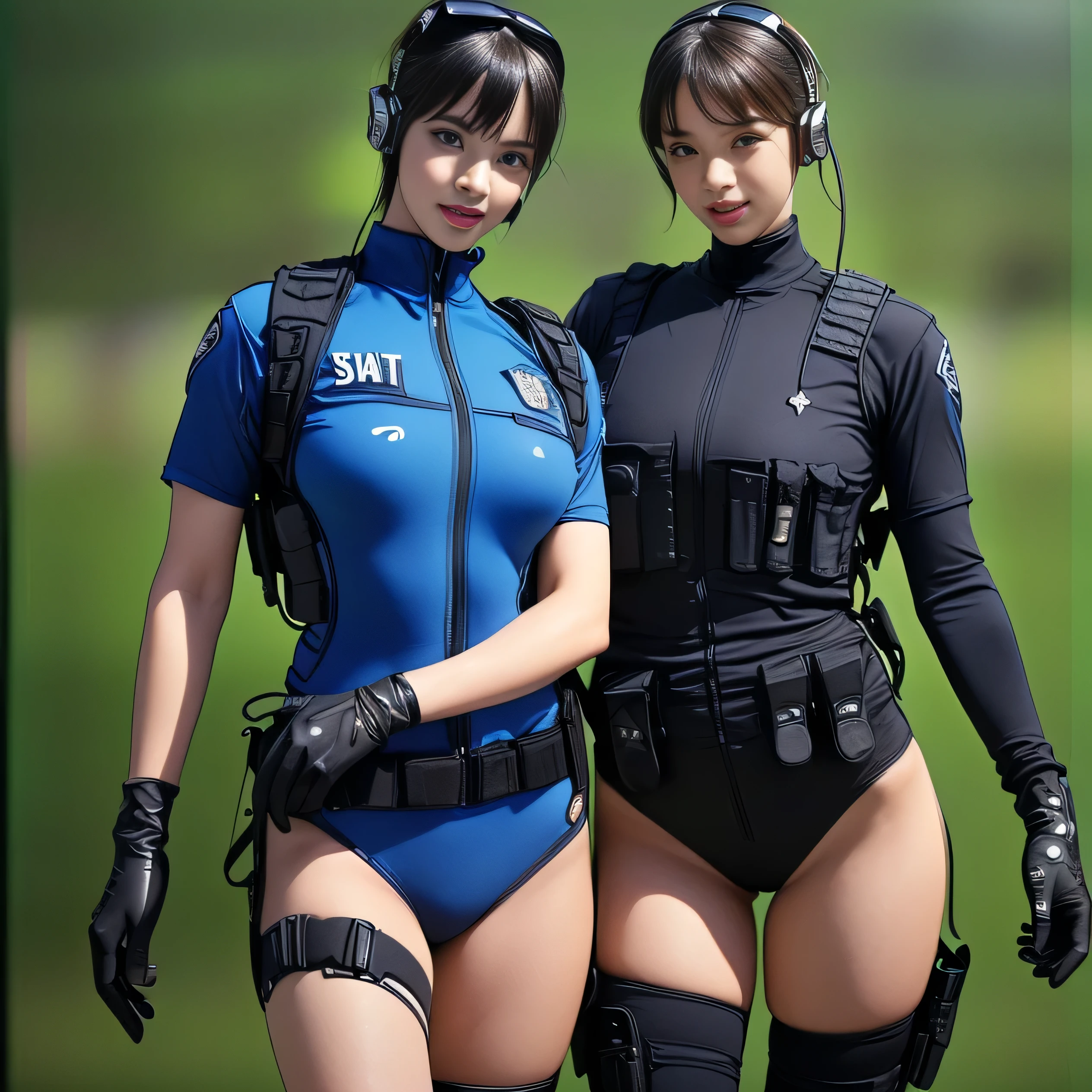 Modern female officer,爆乳,Giant buttocks,photorealisti,Raised sexy,比基尼 --auto
