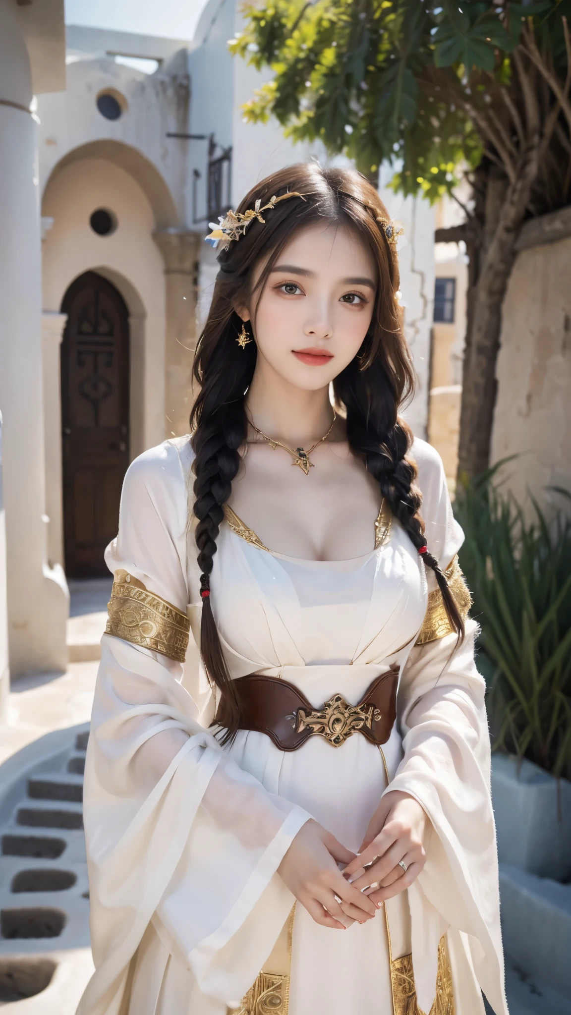 ((a photo of Para02 person:1)),,
A beautiful 24 years old beautiful ,woman,1girl,alone,solo,1person:1.9,1face:1,
(masterpiece:1.2),(realistic, photo-realistic:1.56),sharp,
(intricate details:1.3),(sparkling eyes:1.3),(sparkling lips:1.3),( large breasts:1.1),
(high detailed skin),\(ultra-realistic skin\),8K skin,radiant soft skin,
extremely detailed,depth of field,physically-based rendering,
perfect hands,detailed hands and fingers:1,(best ratio four fingers and one thumb),
extremely detailed,depth of field,physically-based rendering,high detail,real-world lighting,
perfect hands,natural light,dynamic lighting,
perfect makeup,long eyelashes,eyeliner,blush,perfect nose,long hair,small breasts, (((red hair))), blonde hair, yellow hair,
expressive eyes, expressive face,,
SDXL,\(breast size 32\),\(waist size 26\),\(hip size 27),gray eyes,
(((in a castel))), ,((royal gown dress)), (((medieval times))), (((SFW))),
,perfect body:1, <lora:PARA02-000002:1>
A beautiful 24 years old beautiful