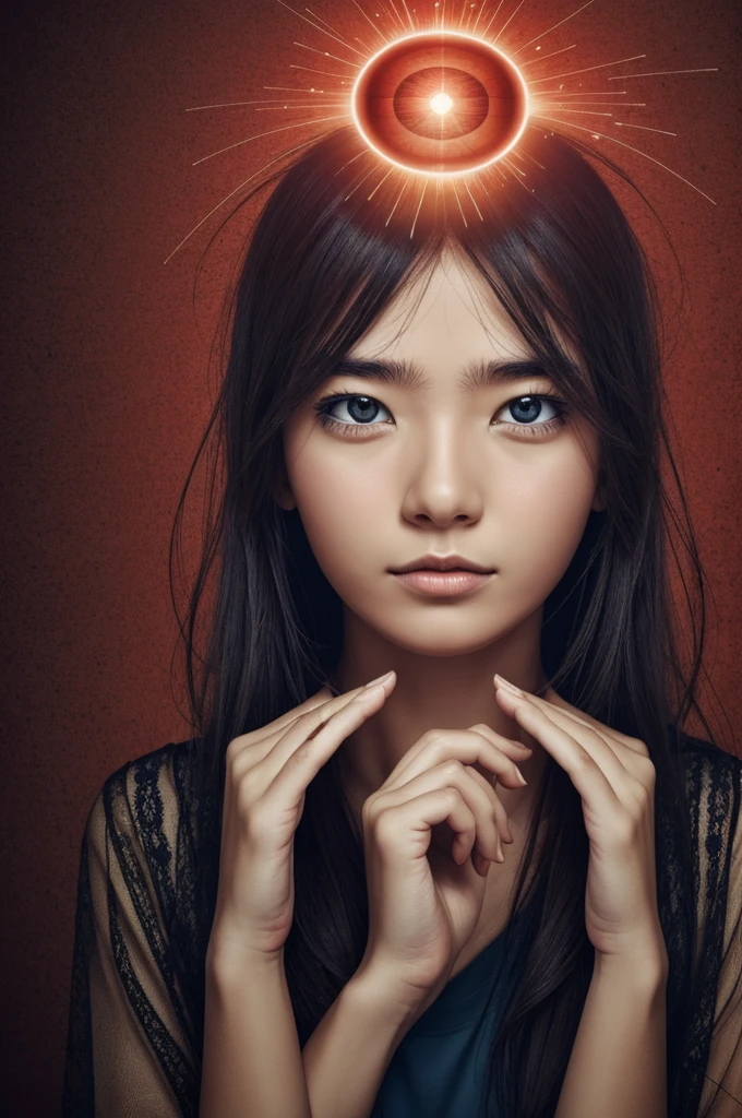 draw a vision of a person with schizophrenia