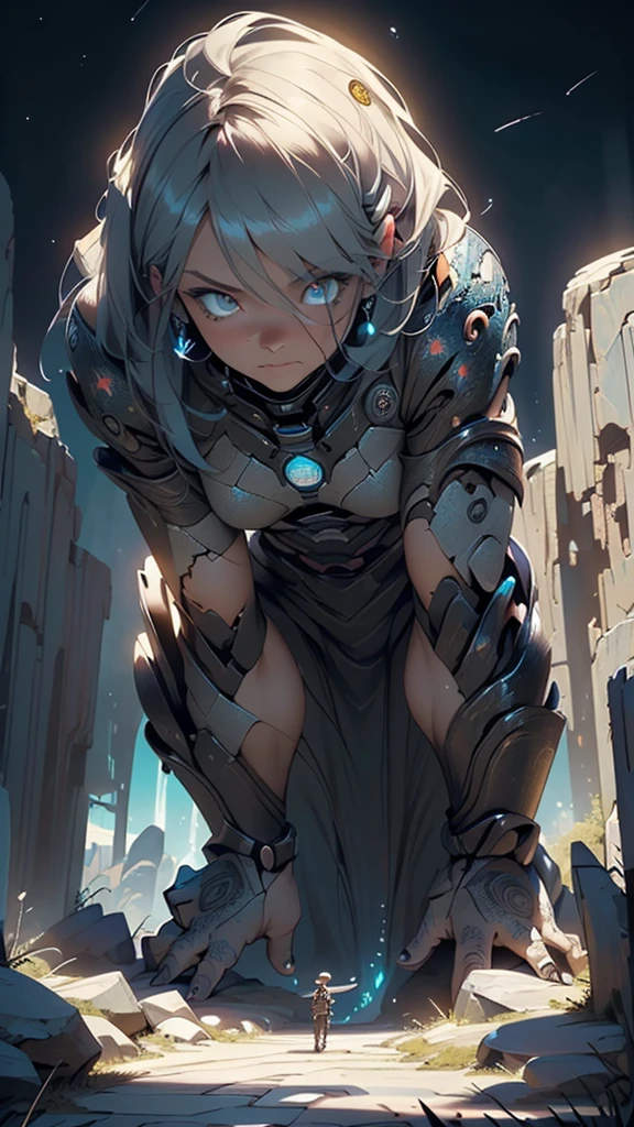 ((big strong granite giant:1.5, humanoid structure:1.5, humanoid proportions:1.2, sculpted muscles:1.5, muscular humanoid giant:1.5, ancient stone guardian:1.5)), walking amid a mountainous landscape:1.2, broken earth:1.0, dark and eerie atmosphere:1.2,
((Fantastical Bridge Ancient:1.5, dark stone-built, Glowing blue:1.5)),((Starry sky,Unknown constellations)),(Night, Silence,Mystery),((Dark tones in the background)),((broken earth,asteroid field:1.5)),(jagged dark rocks boulders and debris shooting into the air:1.3),Extraterrestrial scenery,dark asteroid belt,surrounded by several dark asteroids glowing with fiery auras, vast and mysterious universe,cosmic landscape,mysterious planet,scenery:1.25,((intricate scenery)),(black background, stars that do not shine, sense of space),
(Glossy Ancient ornaments),highres,sharp focus,(ultra detailed,extremely detailed),(photorealistic artwork:1.37),(extremely detailed CG unity 8k wallpaper),(((vibrant colors,vibrant theme))),(intricate),(masterpiece),(best quality),artistic photography,(photography taken by sldr),(intricate background),photo realistic,((intricate detail)),(((realism))),