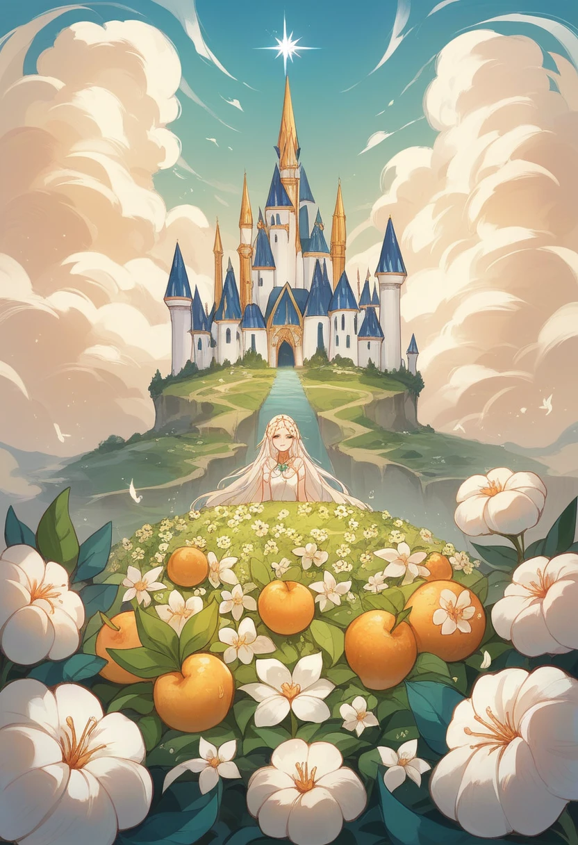 The Heavenly Star Palace is confined within a sphere less than 11 kilometers in diameter, with the top half being the sky and the bottom half being the earth. The climate is always temperate and the land remains free from pollution and produces fields of flowers and fruits. It is home to a huge and beautiful white castle where Veldanava used to reside.