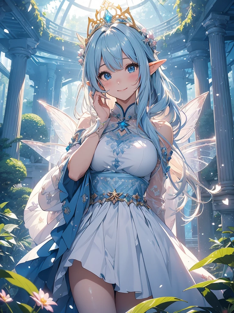 最high quality、1 woman elf on screen , Beautifully decorated   body stocking,Beautiful foam、、CourtyardShining fairy wings、Flower fractal art　　Beautiful Nature　Crystal of snow、Blue Ice World　beautiful dress,　、Bigger on the screen((cowboy shot 　))　　　　、see-throughb最high quality、1 woman elf on screen 、ice palace、Beautifully decorated  dress、Beautiful foam、、CourtyardShining fairy wings、Flower fractal art　　Beautiful Nature　Crystal of snow、Blue Ice World　beautiful dress,　、Bigger on the screen((cowboy shot 　))　　　　、see-throughbodystocking,underwear,Beautiful radiance,High-definition depiction, Realistic, 8k, Unity, beautiful Shot, light smile, Beautifully and vividly drawn, , Beautiful, beautiful, clear skin、sexly,beautiful underwear,Countless rays of light pouring down, Swirling Light, Raise one arm above your head, Intense light is emitted from the magic circle in front of the girl.   forest、Lots of leaves、green leaves、flower、Particles of light、Bedroom at night、Magic Palace、Fairy tale、
Romanticism,Cowboy Shot: The most beautiful form of chaos, Mr..々colour, Intertwined flowers, Particle,magical gentle light,smile,sexly,image quality、masterpiece、Beautiful Face、Super beautiful elf woman((Big breasted 22 year old office lady、Bust 100,Beautiful long ironed hair 、bionde hair,height: 165cm。、sexly、ANDsbian、、high quality、、Visual art、Written boundary depth、、ANDlf ANDars、、universe、Happy smile、gentle light、ANDlf forest、elegant、ticker beautiful decorative、、magic、forest、beautiful tiara、Beautiful bed、Beautiful Landscape、A kind smile、wonderful、Fluttering petals、Dance happily、、Cultivate fantasy、、Mystery light　Lots of flowers、、art、forest, palace, art,mystery,Ultra-high resolution,atmosphere A colorful and dreamy anime-style illustration of a young girl with beautiful hair,Beautiful Forest. surrounded by a kaleidoscope of colors and glowing lights. The background is filled with whimsical details and a magical atmosphere. --ar 3:4 --style raw --stylize 600 --niji 6、Throne Beautiful Library