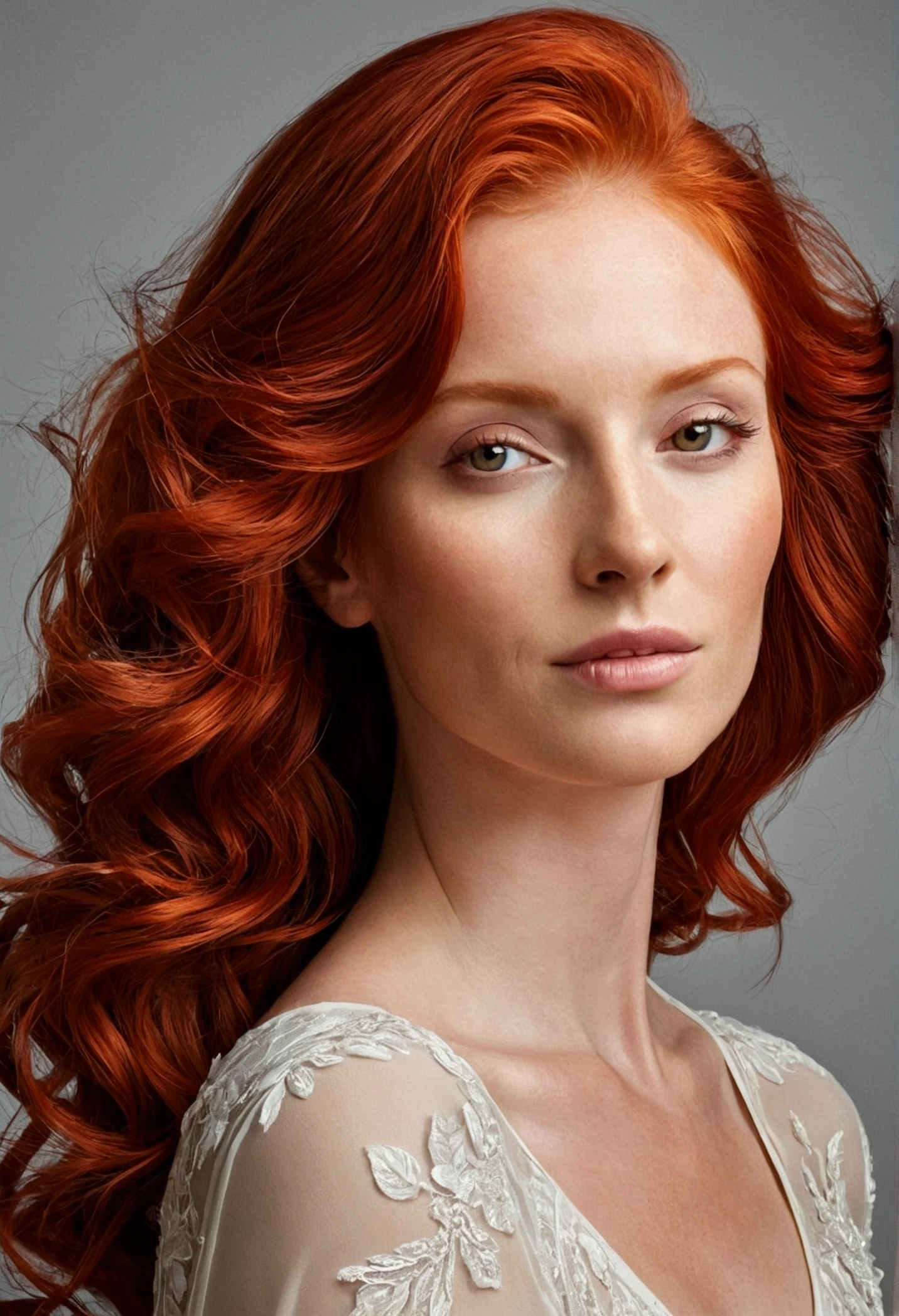red-haired woman