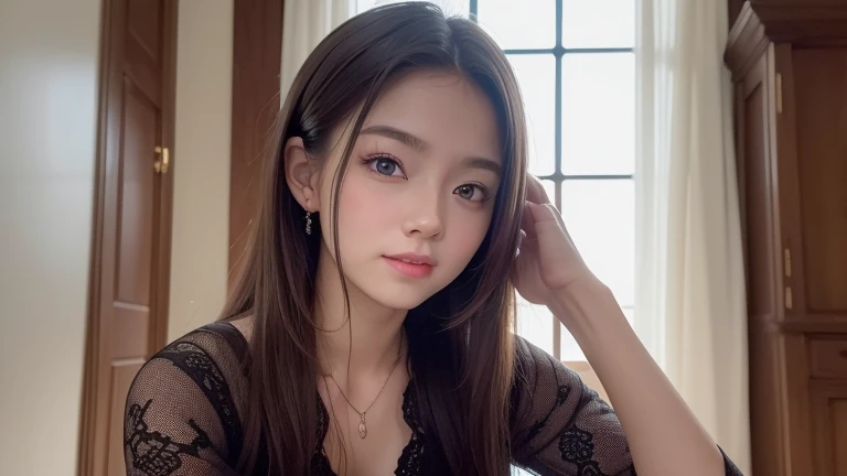 (8k, Ultra-high resolution, Highest quality, masterpiece:1.2),(18-year-old:1.2)、(Insincere laughter)、(avert your eyes)、8k、Scandinavian girl&#39;s life々new portrait、16 years old、Photorealistic、Ultra-high resolution、Highest quality、 (Huge breasts, Cleavage:1.2),(Swimsuit :1.3)、(From below:1.2)、Sit on a chair、Arms crossed、(Panty shot:1.2)、(High-end cafe:1.4) break (Natural skin texture、Detailed skin、Super long platinum blonde straight Hayner hair、Bans、Hyperrealism、Ultra Sharpness)、Intricate details、Depth of written boundary、Dim lighting、Gravure idol pose、、Fashion model posing、Perfect body、1 female