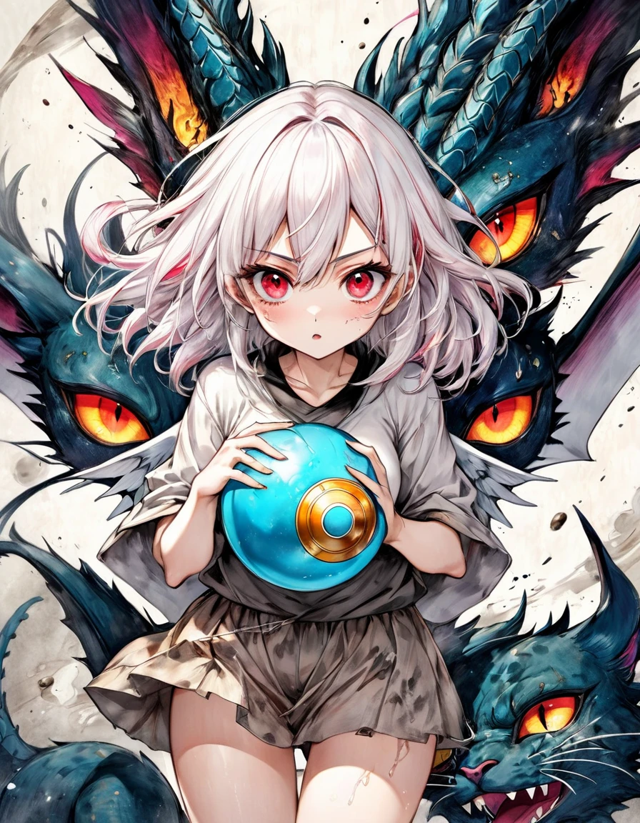 anime 4D vivid color Angel and fun cats, magical, rough sexy big titis sakura rsized fashion grunge fashion, top view (holding energy dragon ball dbz ball in hands) dystopian ugh shading Surréalisme watercolor painting style, stylize 1000 line art, watercolor wash, by inacofairy,rugged, dirty, big red eyes, reflective mel eyes perfects eyes, Gritty Realism, dirt, dark glowing eyes, anime style, intricate detailed, bright colors, fantasy, concept art, digital art, intricate, oil on canvas
