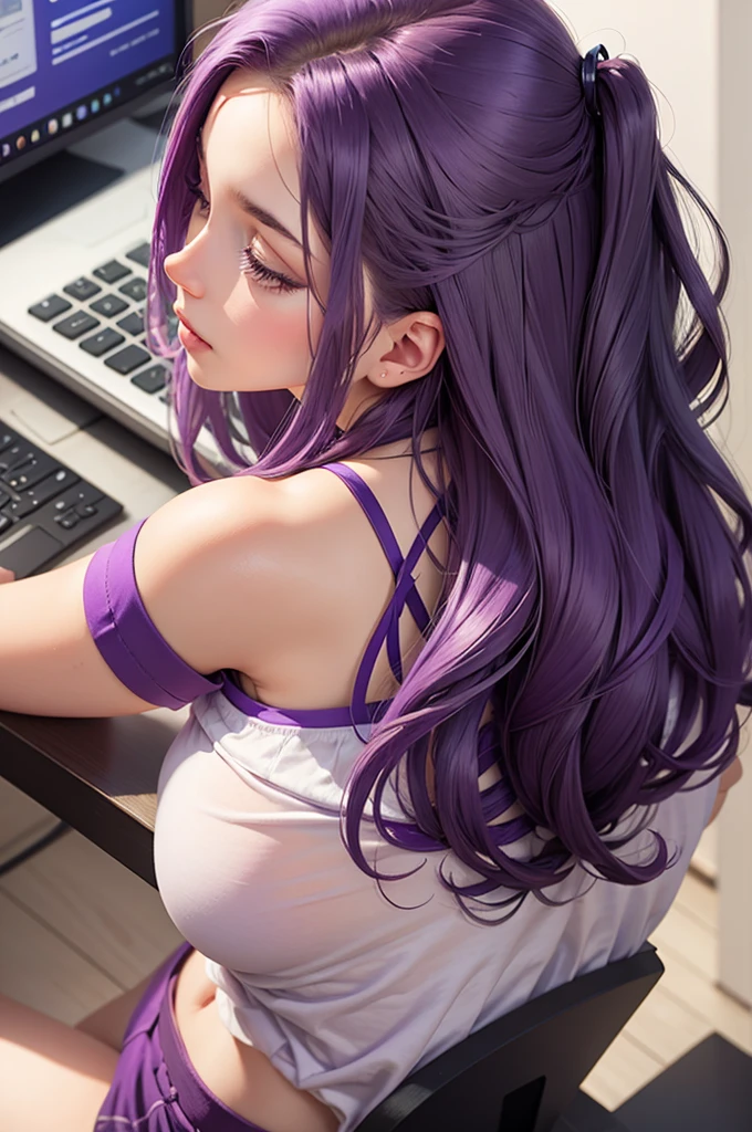 create a purple plum logo