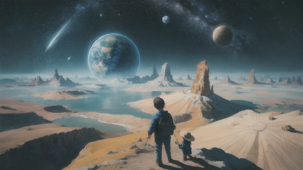 Beautiful World, absurdes, High resolution, Super detailed, (One little boy:1.3),
Break Lomography, Analogue photography, Vibrant colors, Soft Focus, Light leakage, Dreamy atmosphere, Experimental charm, Nostalgic Charm BREAK Color Field Painting, large colored bands, abstract expressionism, Bold colors, Emotional impact, Atmospheric Depth, Minimalist Approach BREAK
, Space Exploration, Celestial Bodies, Astronomical phenomena, Scientific discoveries, otherworldly wonders