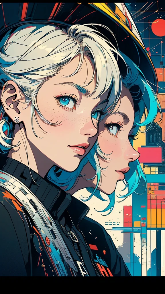 (((masterpiece, highest quality))),(((solo:1.2))),(((1girl:1.2))),32k wallpaper, very detailed, poster, vintage science fiction,(((((geometric cinematic movie poster))))), ((bauhaus)),(shape),(((abstract))),(mid century modern),movie poster,(((((portfolio))))),(((((Close-up))))),(((((bust up))))),((((more various angle)))),(((highlight))),Vast landscape,((((heterochromia)))),(((complete. detailed face))),(((Extremely talented))),(((most complecated machine))),(Colorful color scheme)