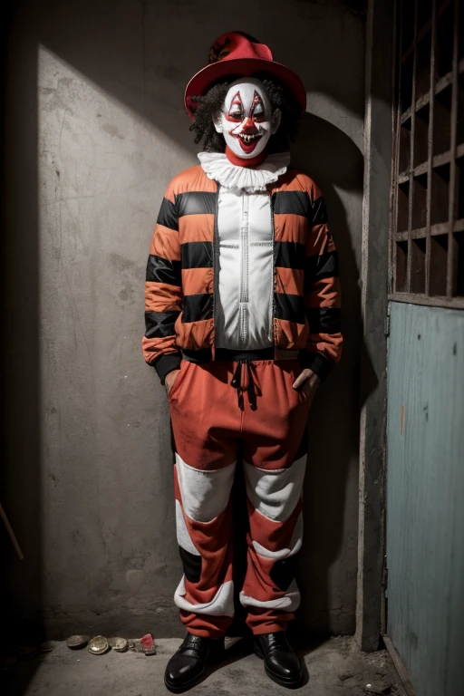 Horror clown with favela money