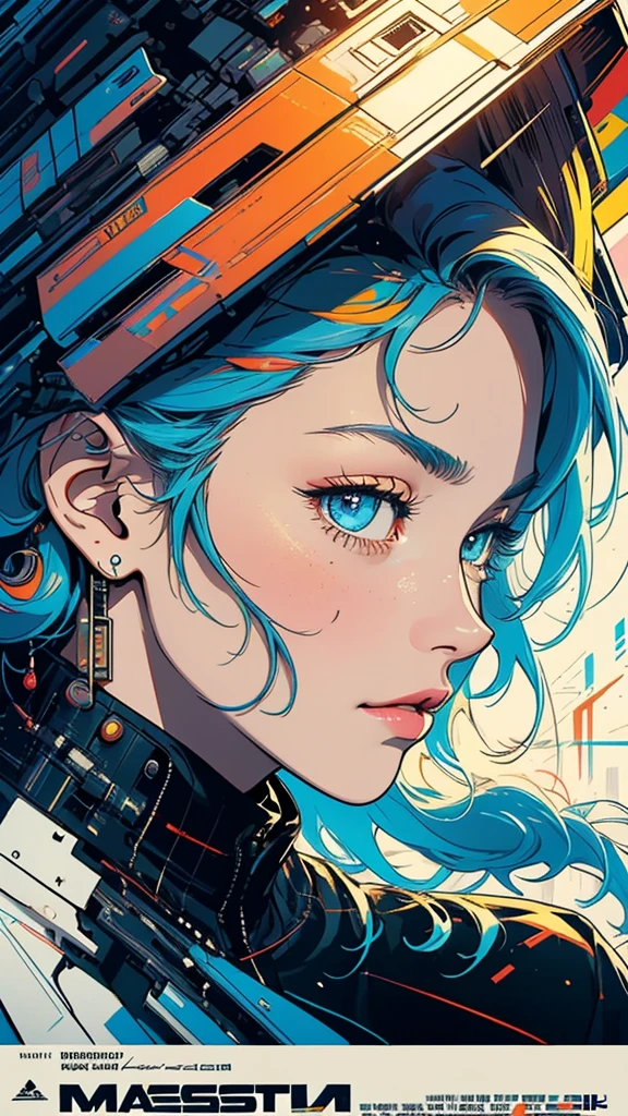 (((masterpiece, highest quality))),(((solo:1.2))),(((1girl:1.2))),32k wallpaper, very detailed, poster, vintage science fiction,(((((geometric cinematic movie poster))))), ((bauhaus)),(shape),(((abstract))),(mid century modern),movie poster,(((((portfolio))))),(((((Close-up))))),(((((bust up))))),((((more various angle)))),(((highlight))),Vast landscape,((((heterochromia)))),(((complete. detailed face))),(((Extremely talented))),(((most complecated machine))),(Colorful color scheme)