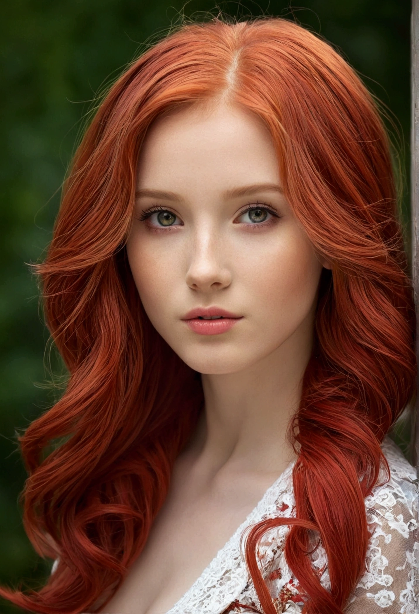 pretty girl,red hair,