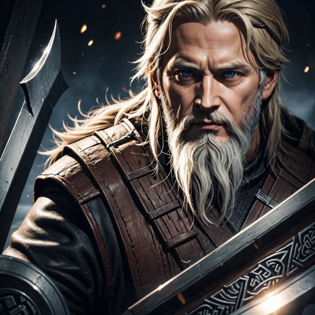 face of the Norse god Odin, do combat